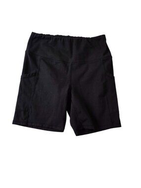 Yogalicious Medium Black Shorts with Side Pockets
